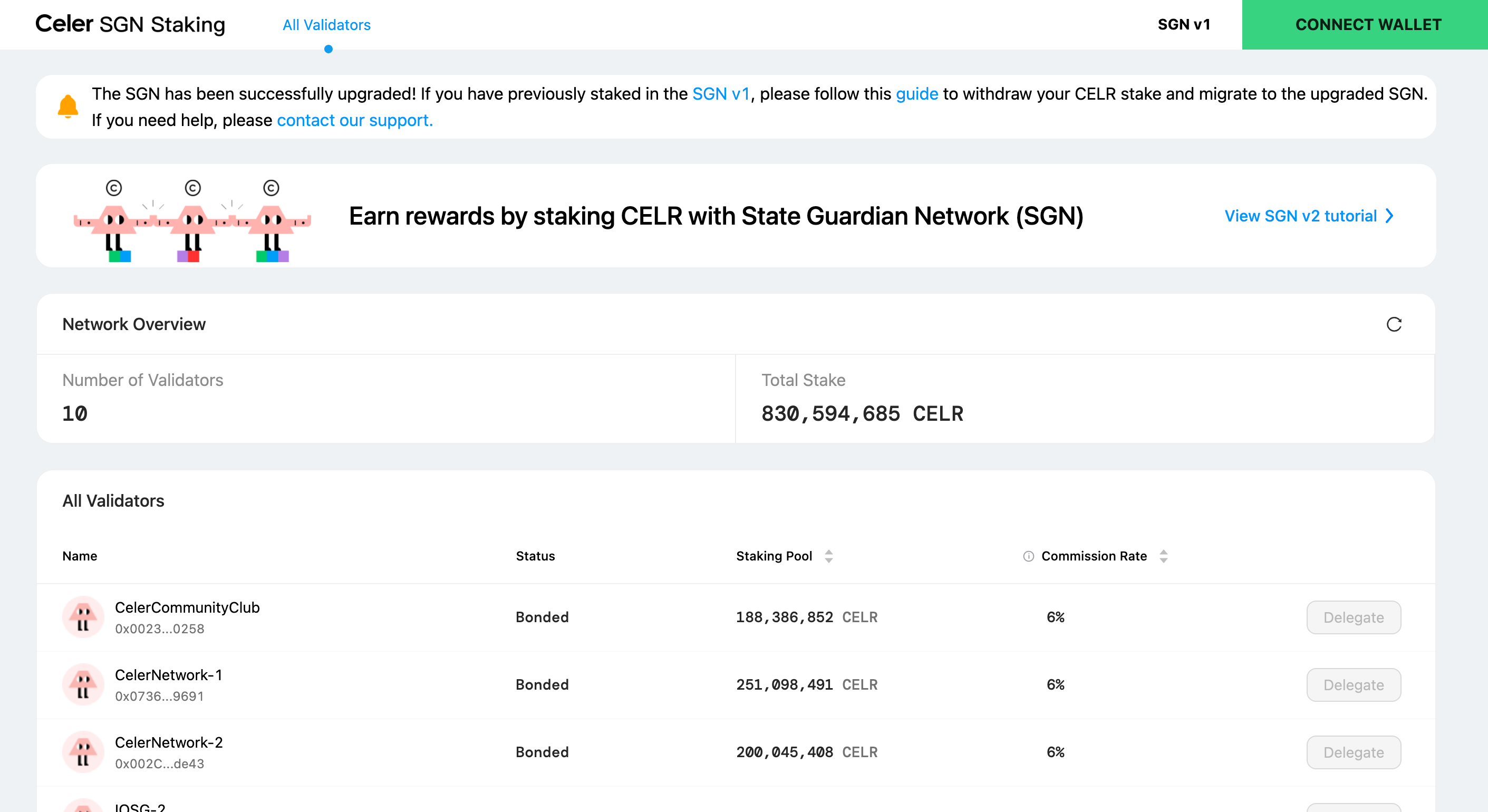 SGN V2 Staking Guide - Celer cBridge