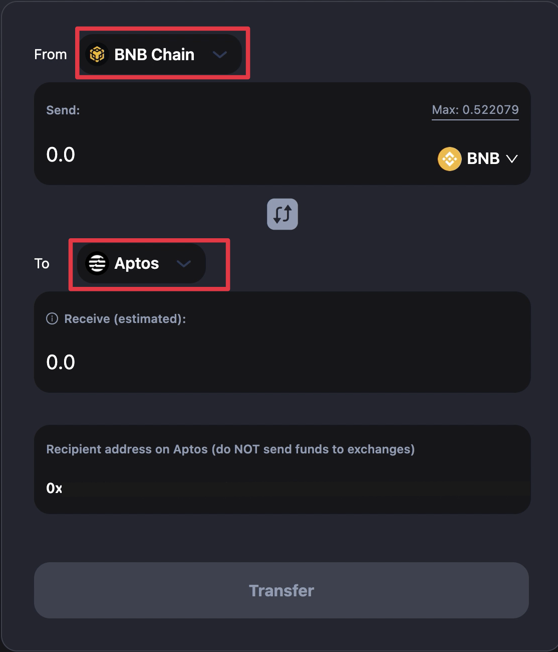 Aptos Bridging Guide - Celer cBridge